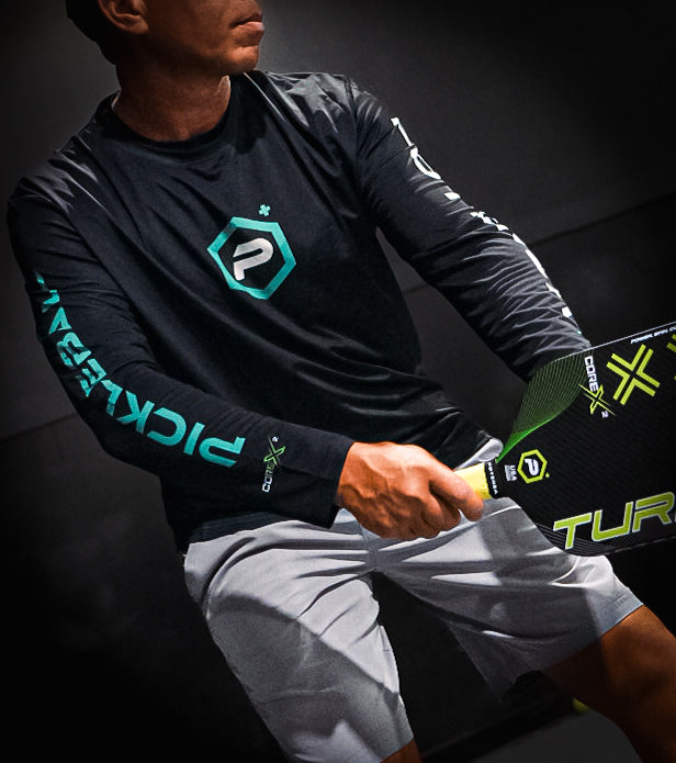 Logo Performance UPF50 Long Sleeve T-Shirt (Black/Teal)