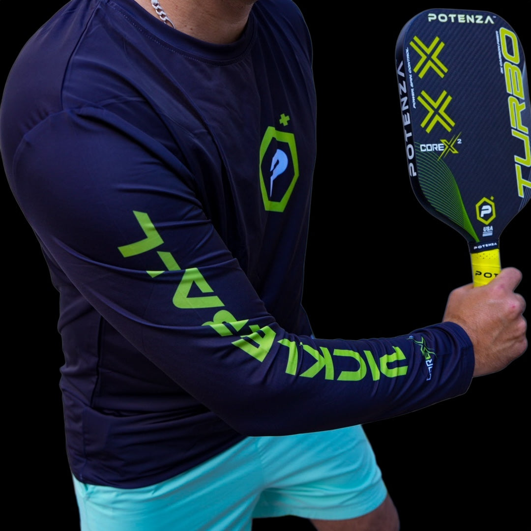 Logo Performance UPF50 Long Sleeve T-Shirt (Black/Neon Yellow)