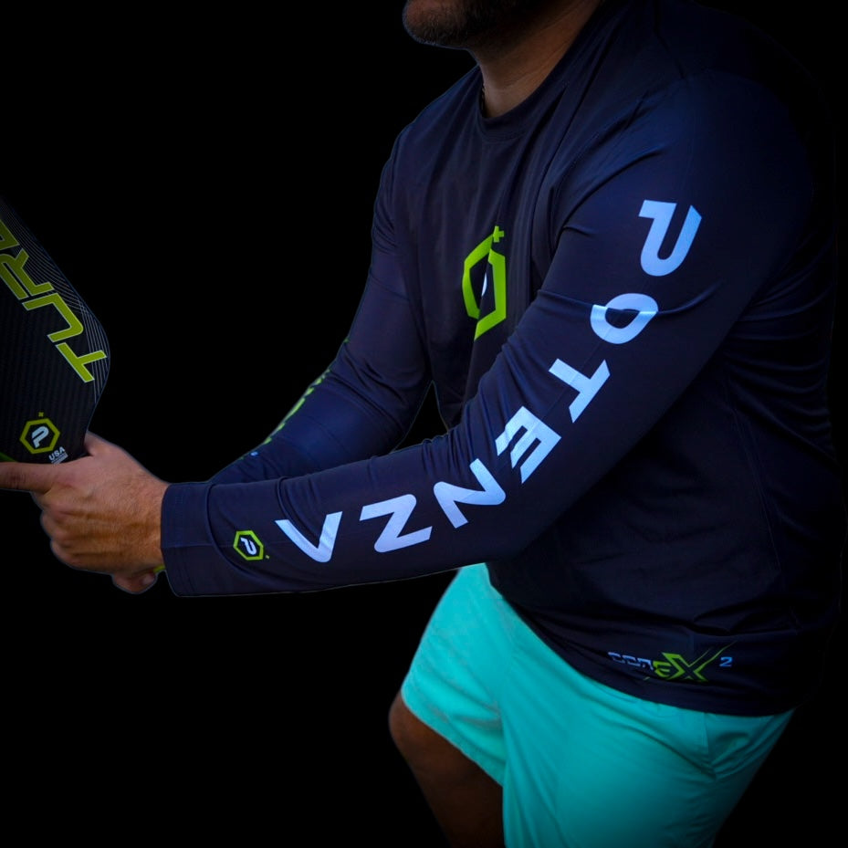 Logo Performance UPF50 Long Sleeve T-Shirt (Black/Neon Yellow)