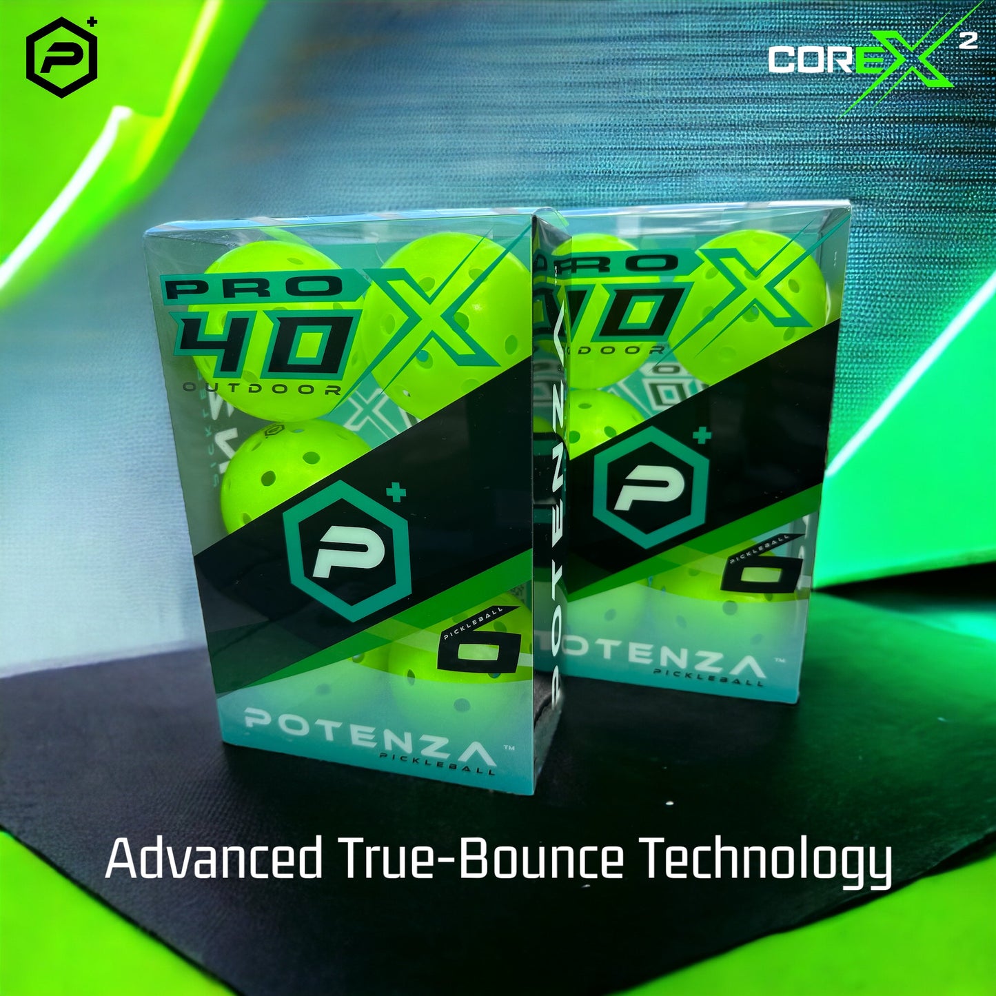 PRO 40X COREx Outdoor Ball (6-pack) NEON
