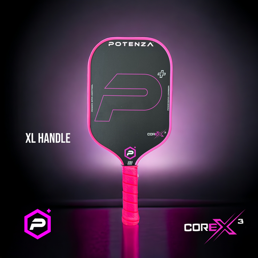 P+ PowerSpin Carbon COREx3 (Neon Pink, XL handle) PRE-ORDER