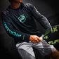 Logo Performance UPF50 Long Sleeve T-Shirt (Black/Teal)