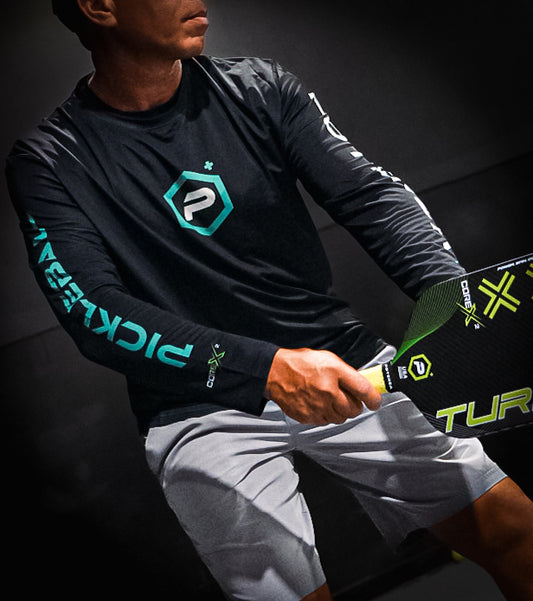 Logo Performance UPF50 Long Sleeve T-Shirt (Black/Teal)