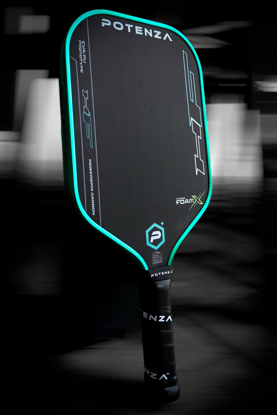 Hybrid FoamX Paddle, Metallic Edge – Potenza Pickleball