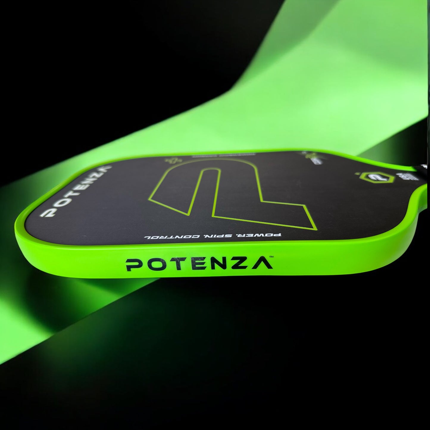 P+ PowerSpin Carbon COREx3 (Neon Green, Elongated Face)