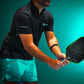 Sport Athletic Polo (Quarter Zip Collar) BLACK