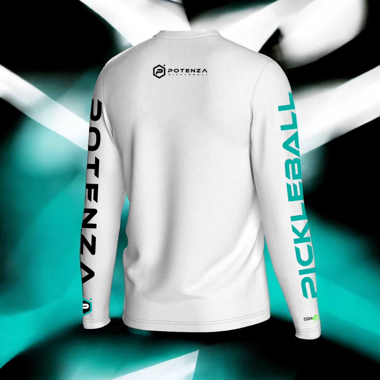 Logo Performance UPF50 Long Sleeve T-Shirt (White/Teal)