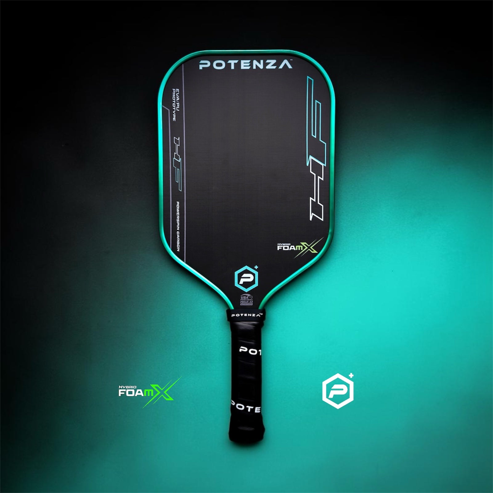 Hybrid FoamX Paddle, Metallic Edge – Potenza Pickleball